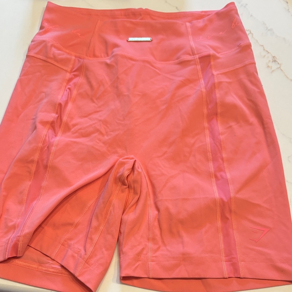 Gymshark Coral Bike Shorts